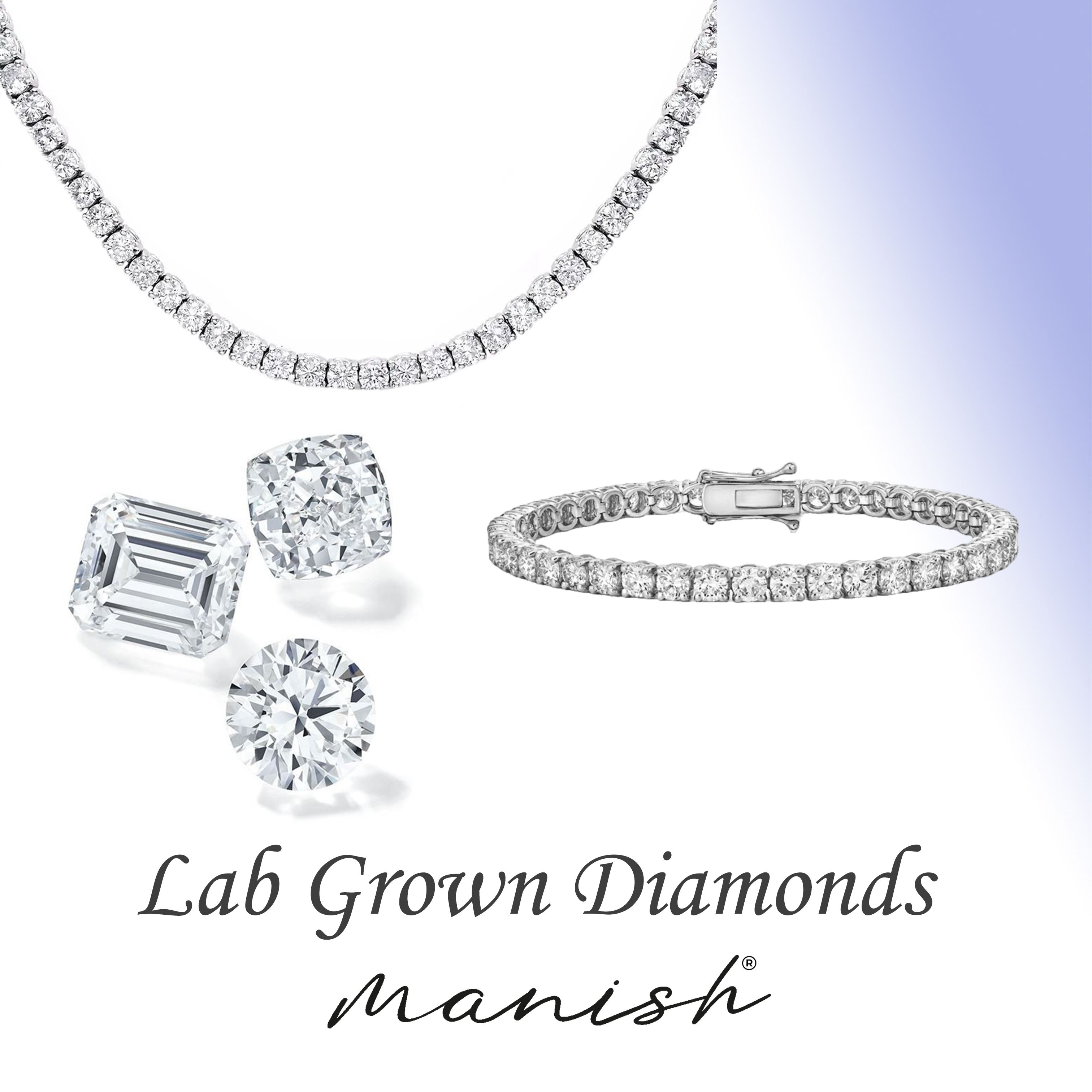 Elegance Redefined: Lab Grown Diamond Engagement Rings and Women's Tennis Bracelets at Manish Jewels